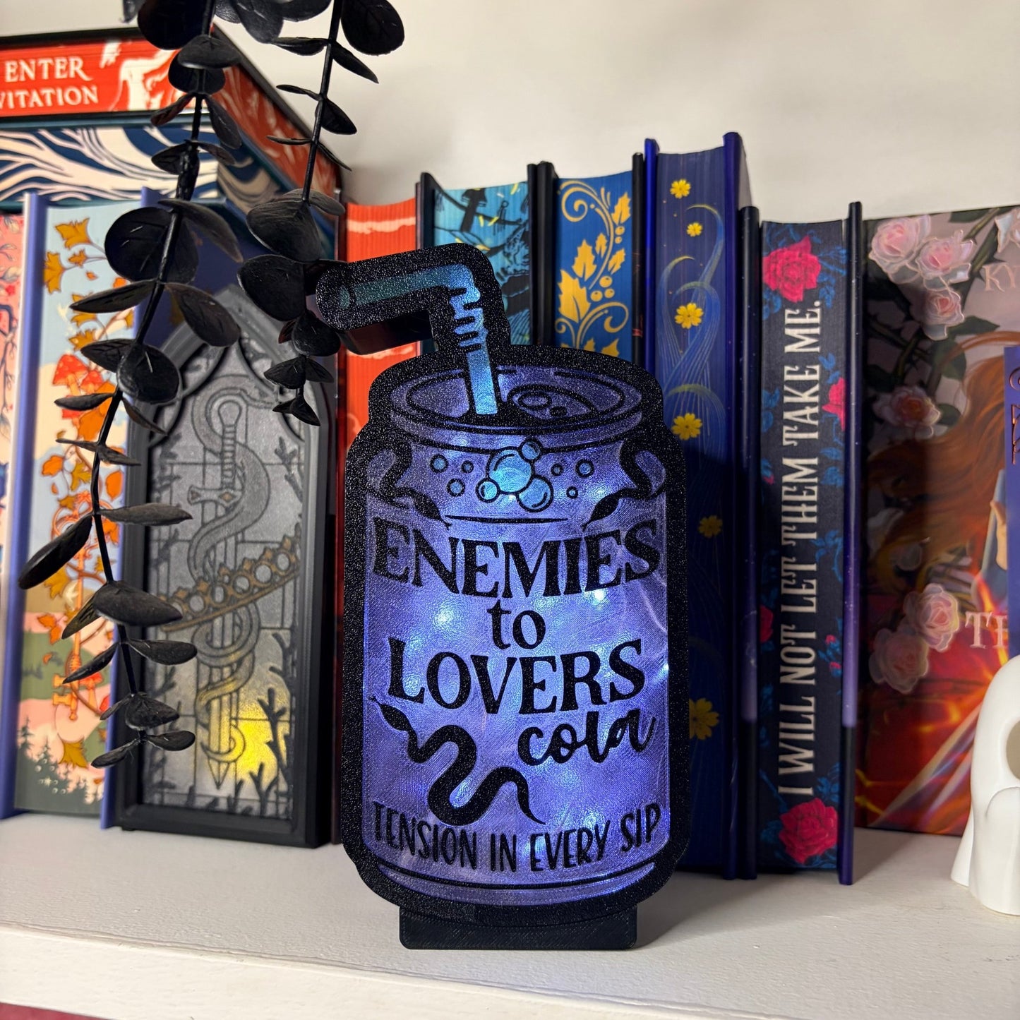 Enemies to Lovers Soda Can Light Up Book Nook - Awfullynerdy.co