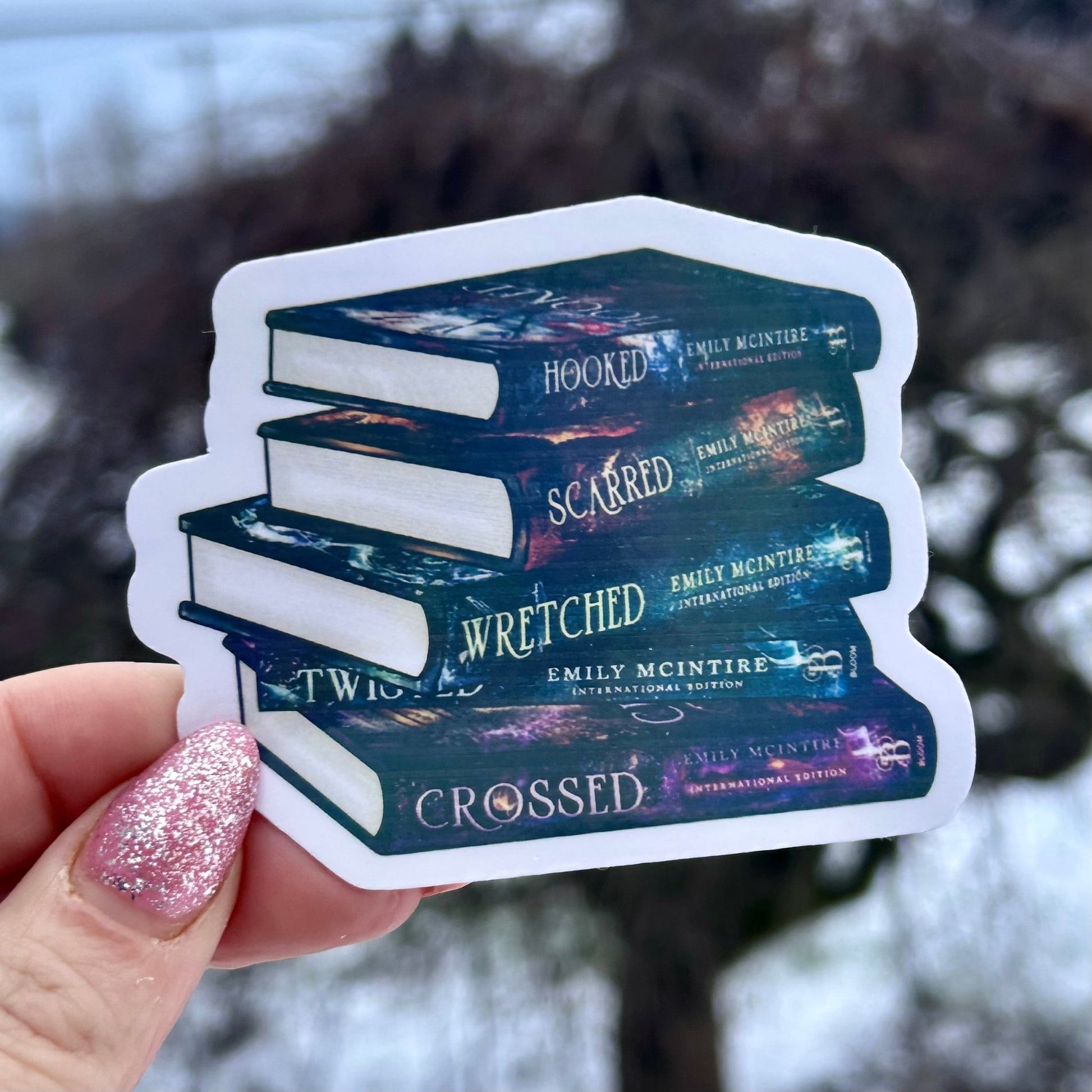 Ever After Series Bookstack Sticker - Awfullynerdy.co