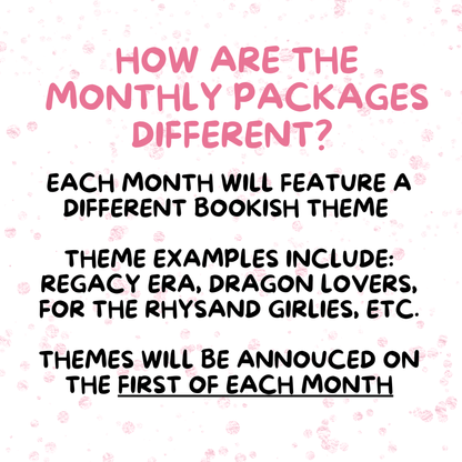 Exclusive Monthly Bookish Goodies Box - January Theme: 🖤 Morally Gray Men Enthusiasts - Awfullynerdy.co