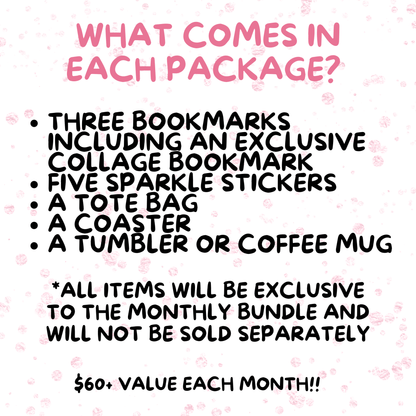 Exclusive Monthly Bookish Goodies Box - January Theme: 🖤 Morally Gray Men Enthusiasts - Awfullynerdy.co