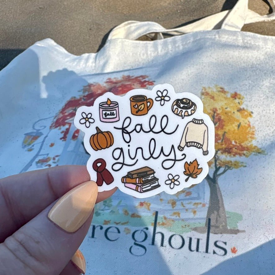 Fall Girly Sticker - Awfullynerdy.co