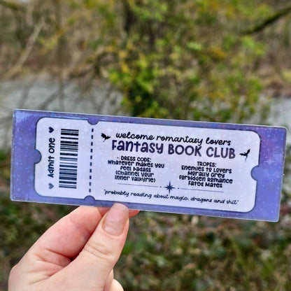 Fantasy Book Club Bookmark - Awfullynerdy.co