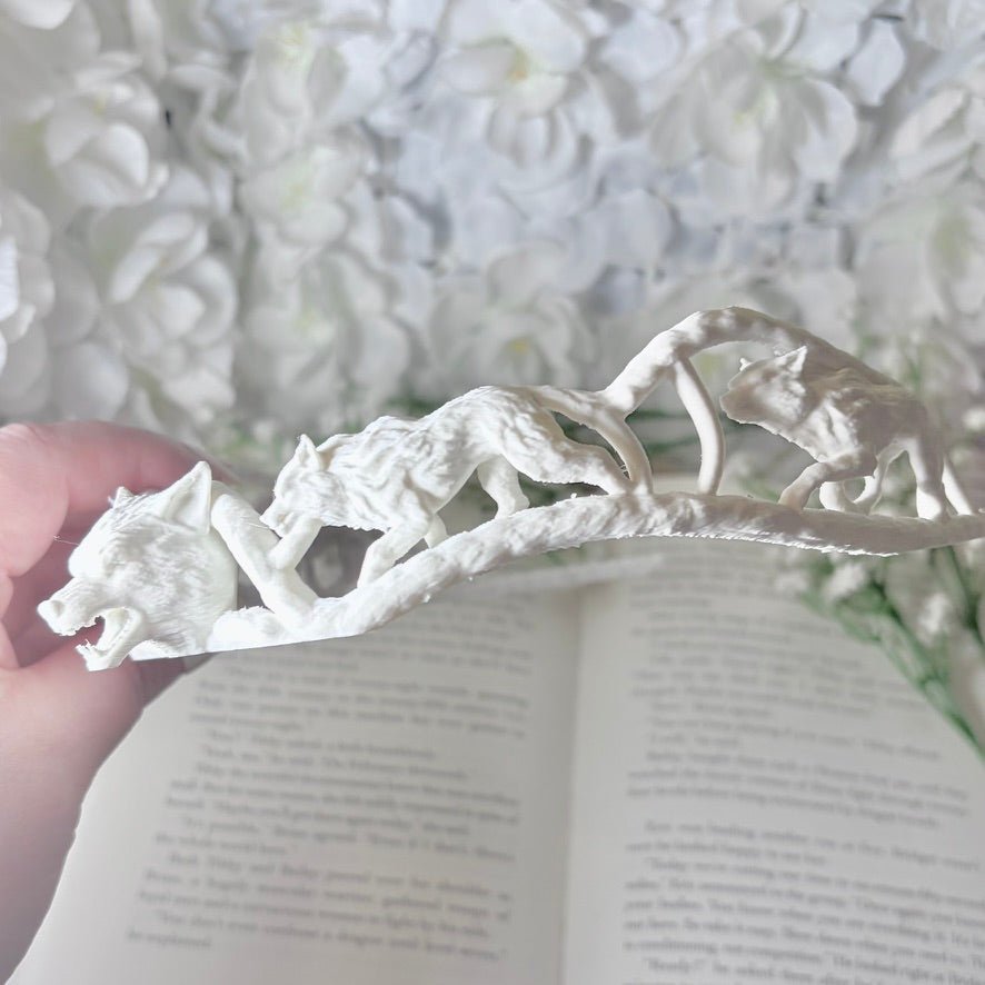 Fantasy Wolf crown, 3D printed tiara, lightweight cosplay accessory for adults - Awfullynerdy.co