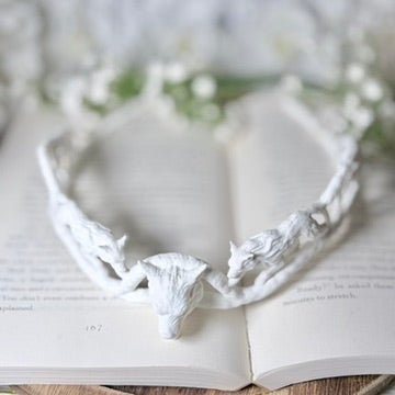 Fantasy Wolf crown, 3D printed tiara, lightweight cosplay accessory for adults - Awfullynerdy.co