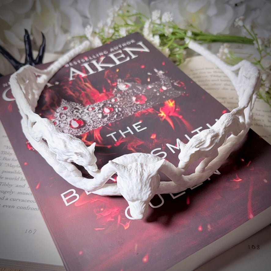 Fantasy Wolf crown, 3D printed tiara, lightweight cosplay accessory for adults - Awfullynerdy.co