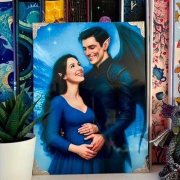 Feyre and Rhysand Starlight Metal Art – 6x8" Sublimated Photo Art - Awfullynerdy.co