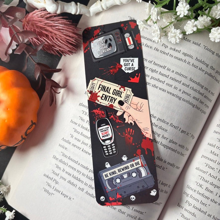 Final Girl Horror Bookmark – Thriller Inspired 2x6 Matte Design - Awfullynerdy.co