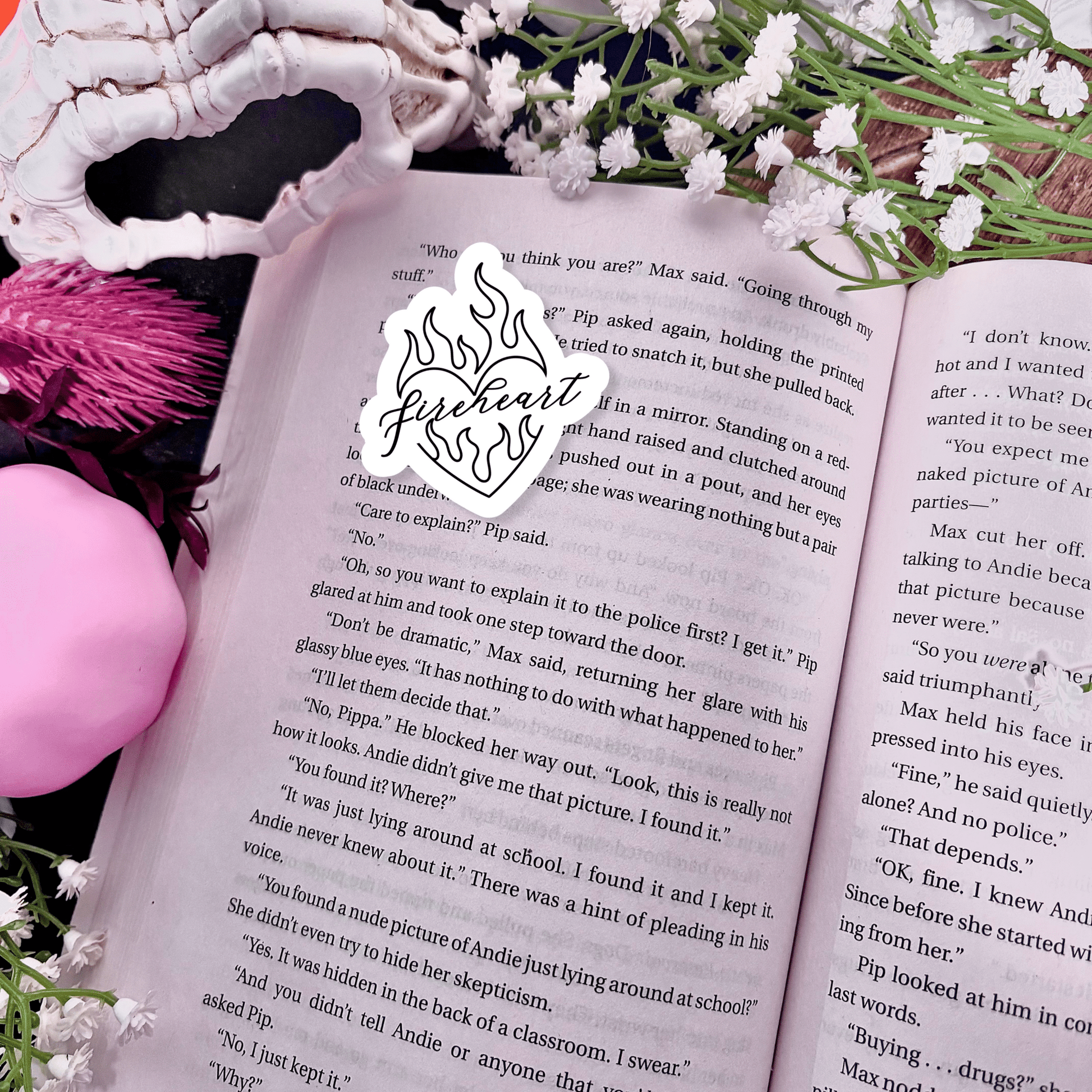 Fireheart Heart Sticker - Awfullynerdy.co