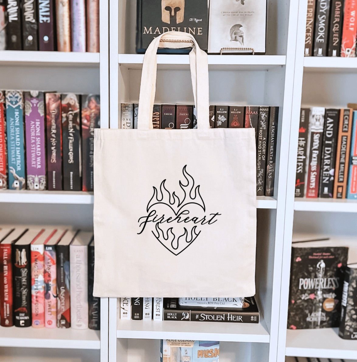 Fireheart Sublimated Canvas Tote Bag - Awfullynerdy.co