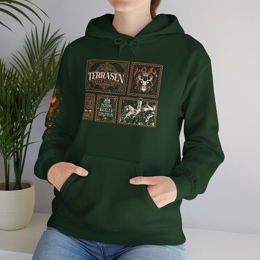 Fireheart Unisex Heavy Blend Hoodie, Cozy Gift for Book lovers - Awfullynerdy.co