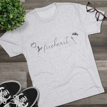 Fireheart Unisex Tri - Blend Crew Tee - Awfullynerdy.co