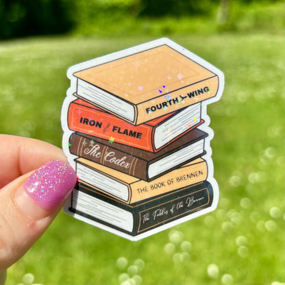 Fourth Wing Inspired Books Sticker - Awfullynerdy.co