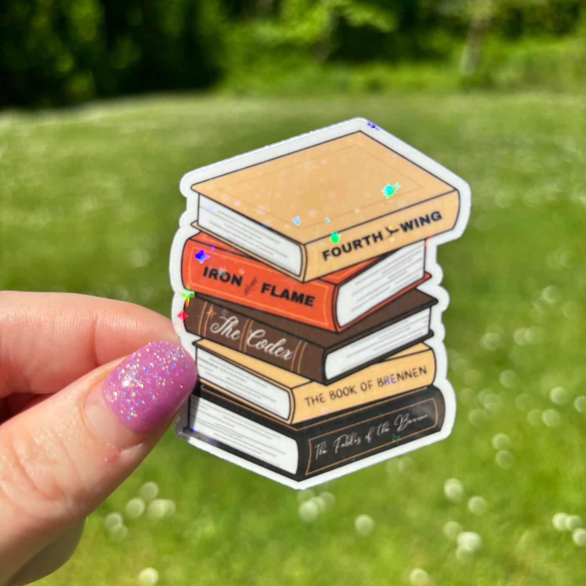Fourth Wing Inspired Books Sticker - Awfullynerdy.co
