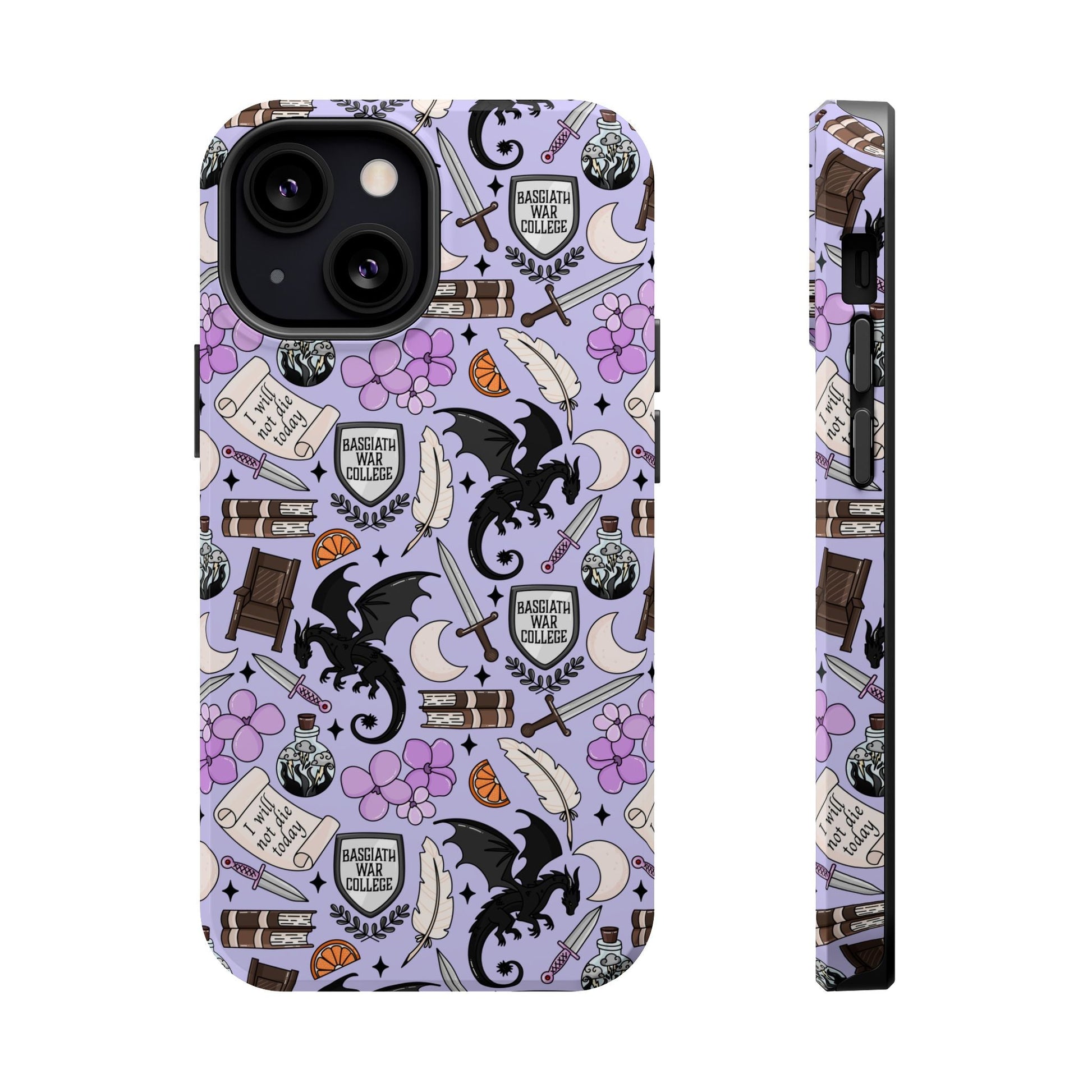 Fourth Wing Inspired Magnetic Tough Case, Gamer Phone Case, Book Lover Gift, Fantasy Theme, Unique Mobile Accessory - Awfullynerdy.co