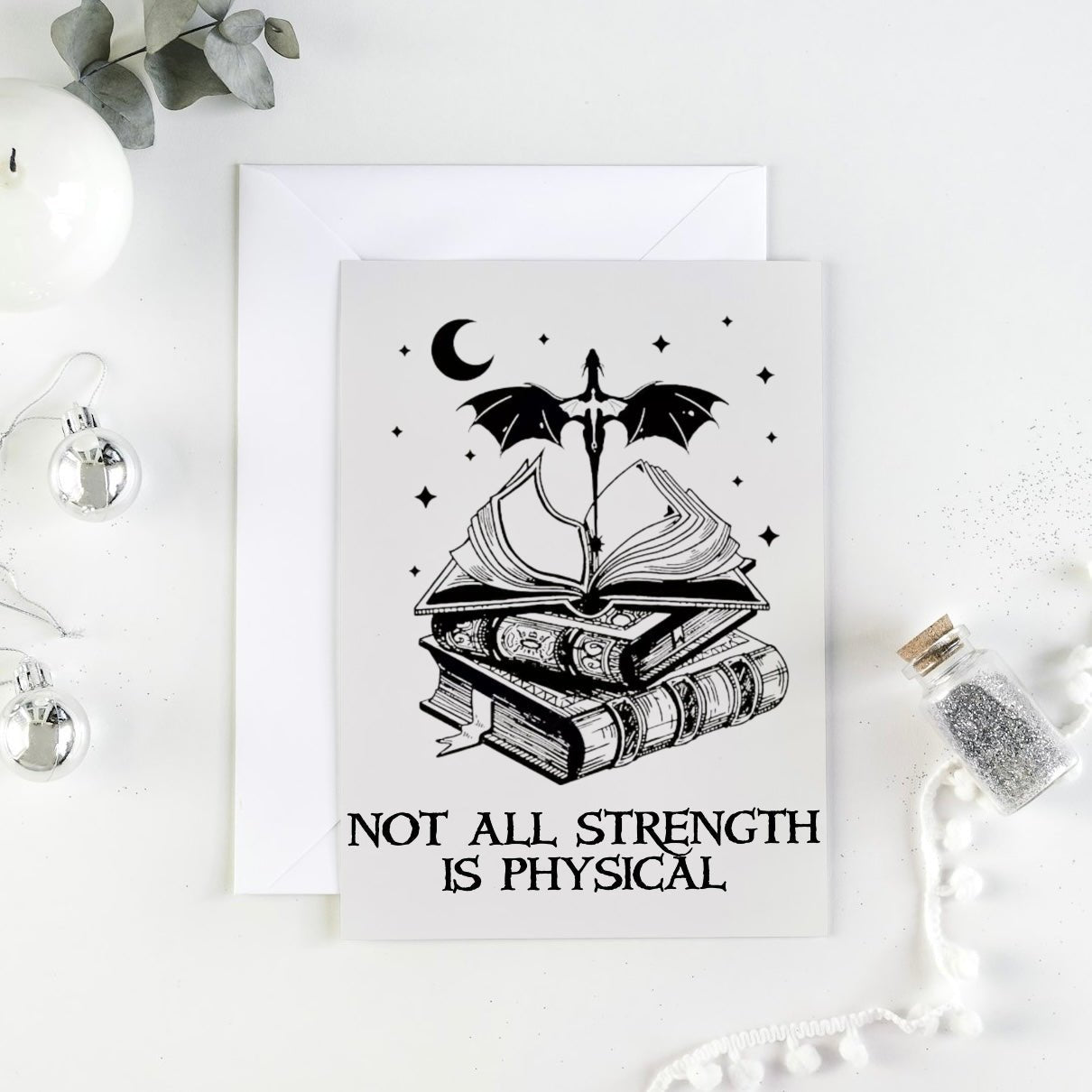 Fourth Wing Not All Strength Greeting Card - Awfullynerdy.co