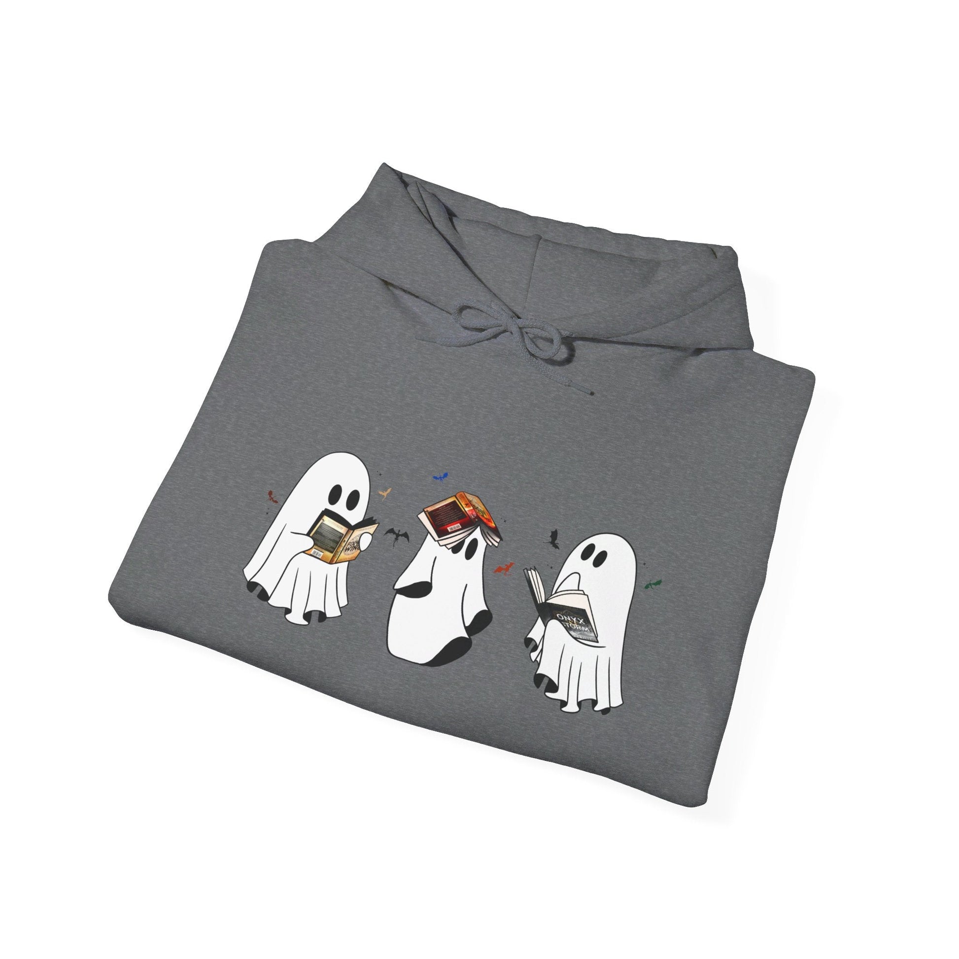 Fourth Wing Reading Ghosts Heavy Blend™ Hooded Sweatshirt - Awfullynerdy.co