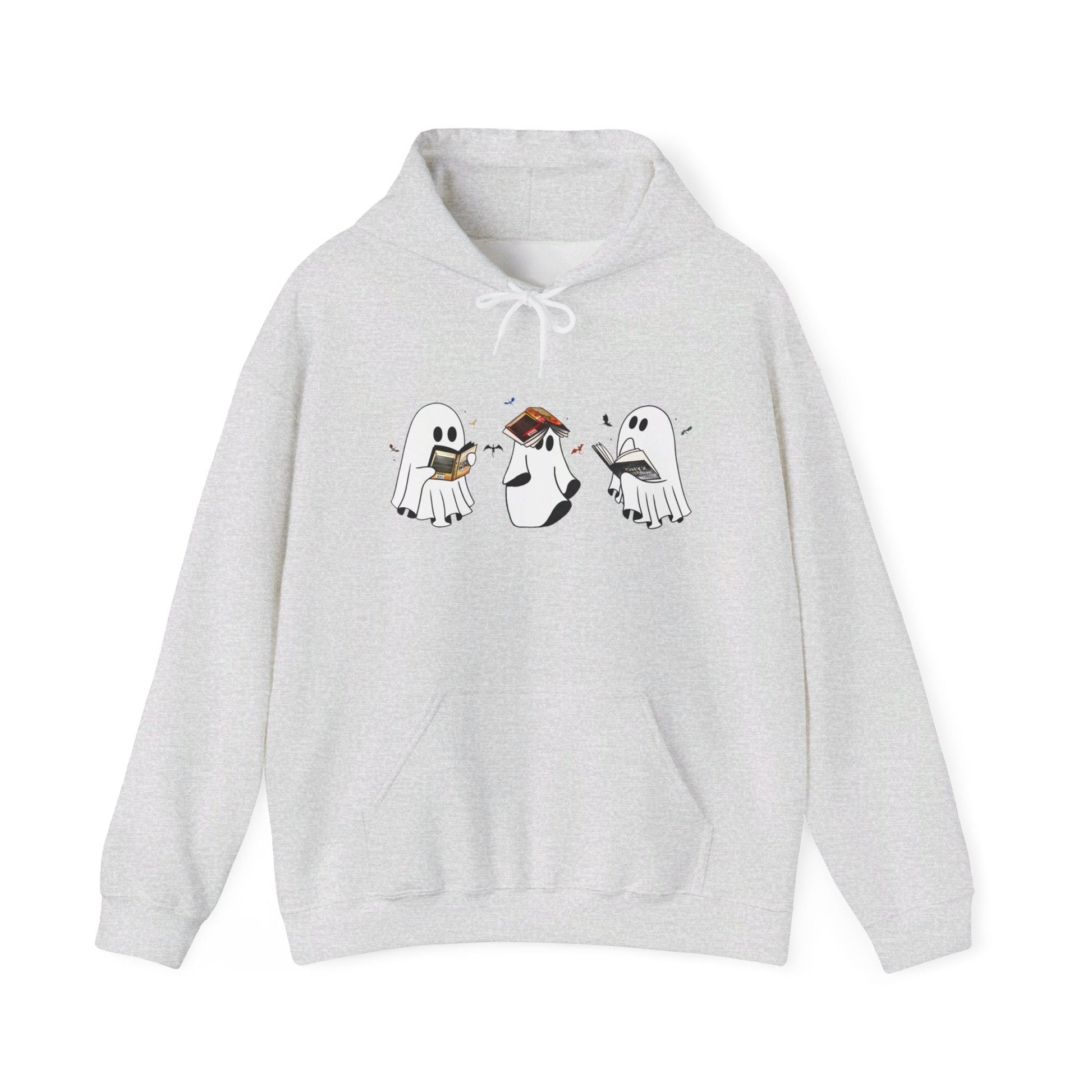 Fourth Wing Reading Ghosts Heavy Blend™ Hooded Sweatshirt - Awfullynerdy.co