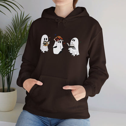 Fourth Wing Reading Ghosts Heavy Blend™ Hooded Sweatshirt - Awfullynerdy.co