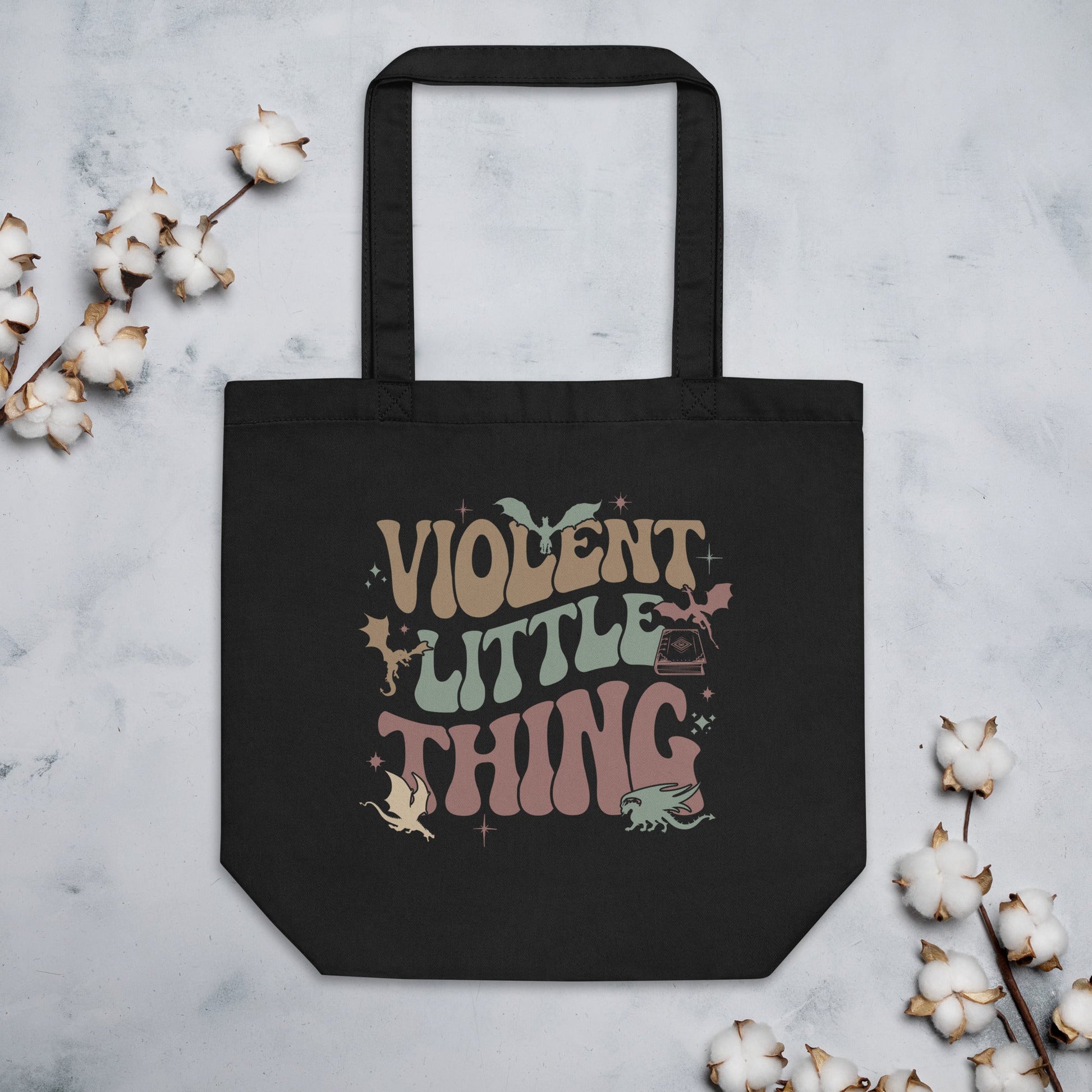 Fourth Wing Violent Little Thing Eco Tote Bag - Awfullynerdy.co