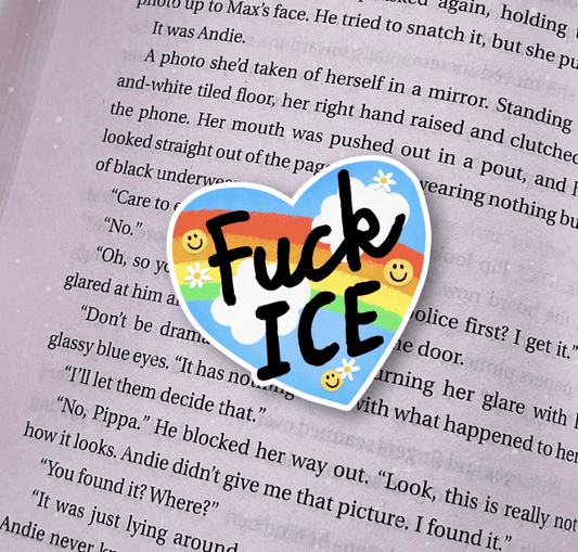 Fuck ICE Vinyl Sticker | Activist Protest Sticker | Proceeds Donated to Immigrant Legal Support - Awfullynerdy.co