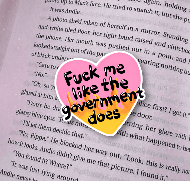 Fuck Me Like the Government Does Vinyl Sticker - Awfullynerdy.co