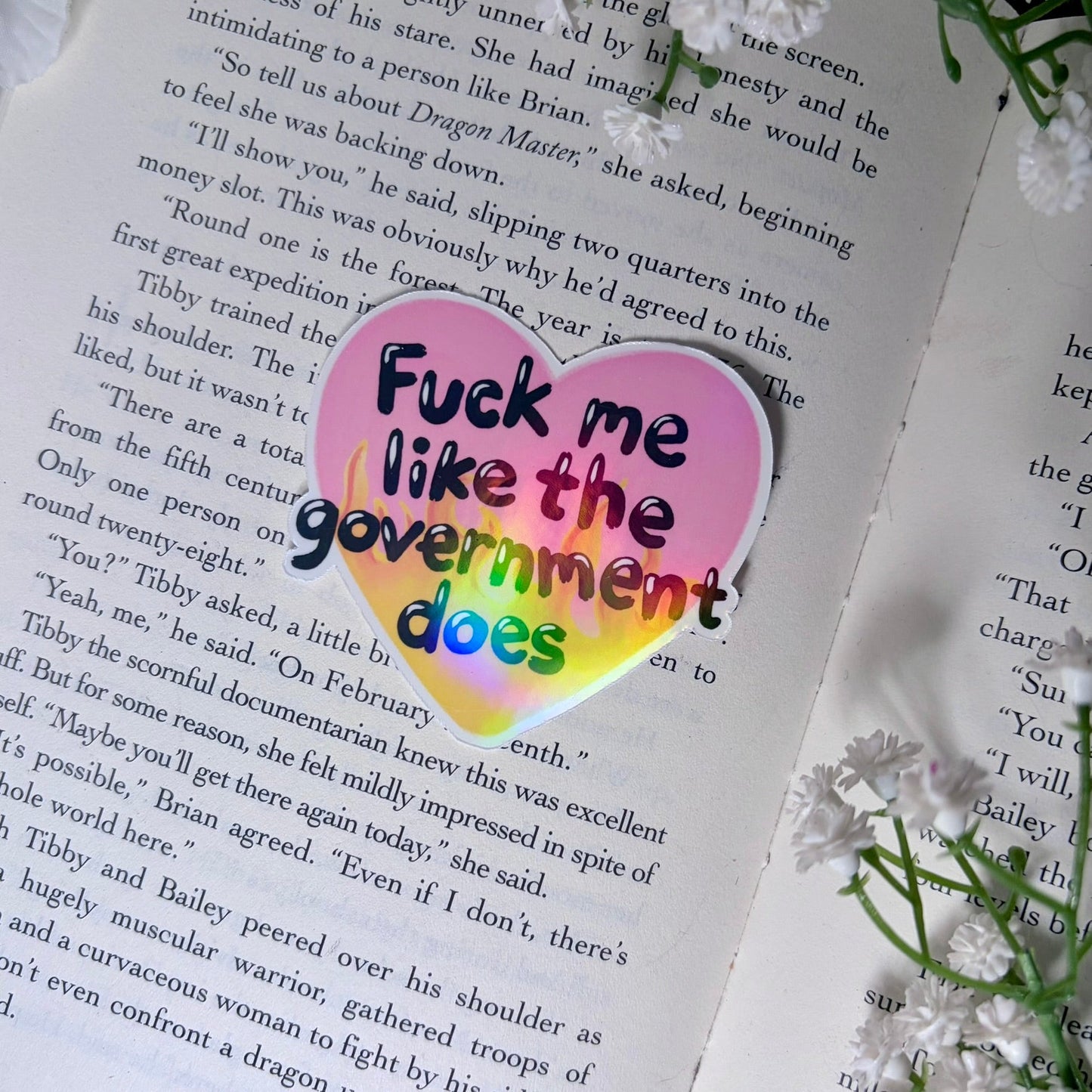 Fuck Me Like the Government Does Vinyl Sticker - Awfullynerdy.co
