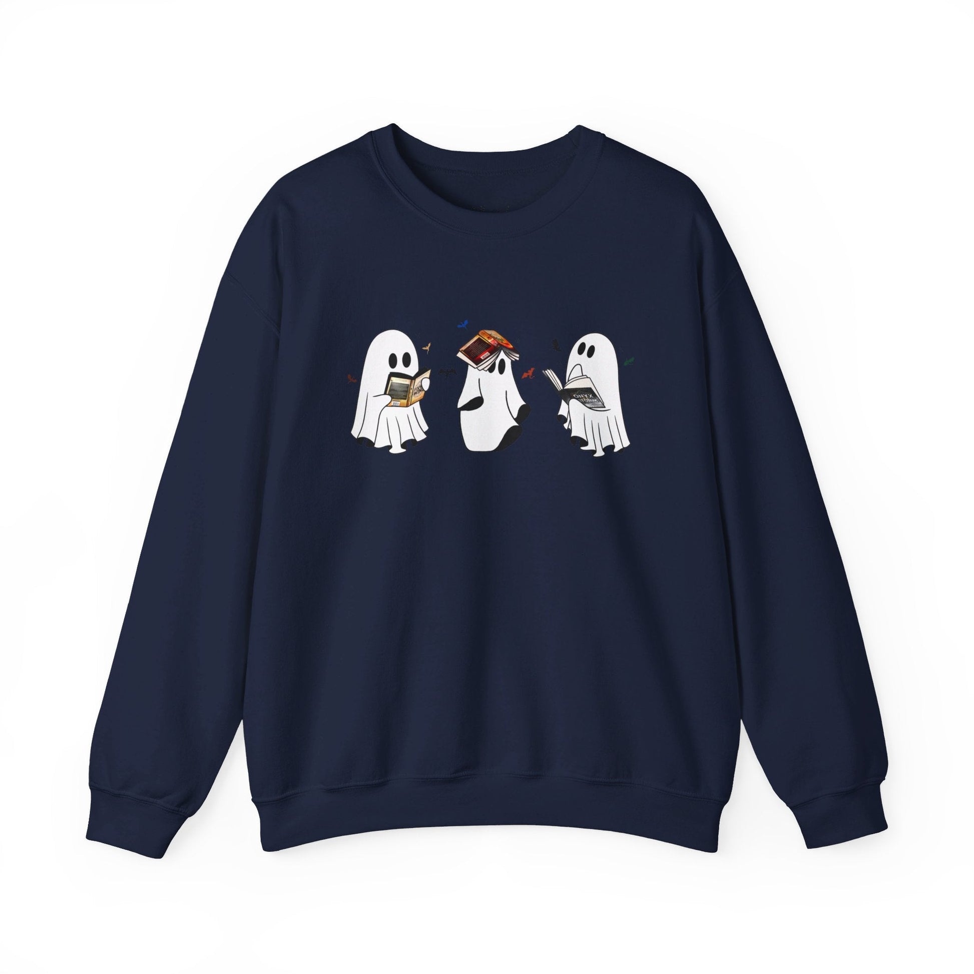 Ghost Reading Fourth Wing Crewneck Sweatshirt - Awfullynerdy.co