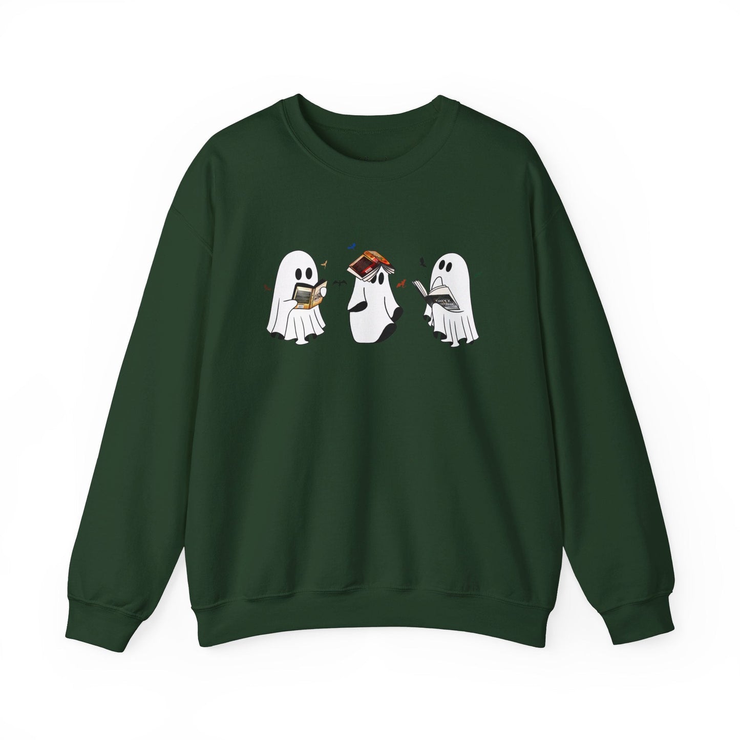 Ghost Reading Fourth Wing Crewneck Sweatshirt - Awfullynerdy.co