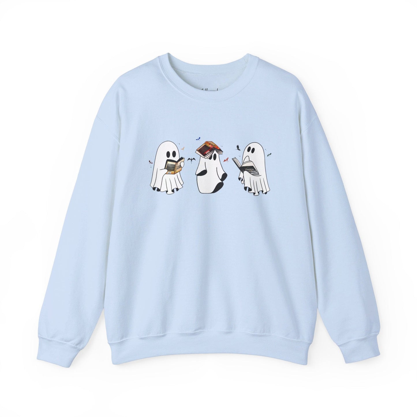 Ghost Reading Fourth Wing Crewneck Sweatshirt - Awfullynerdy.co