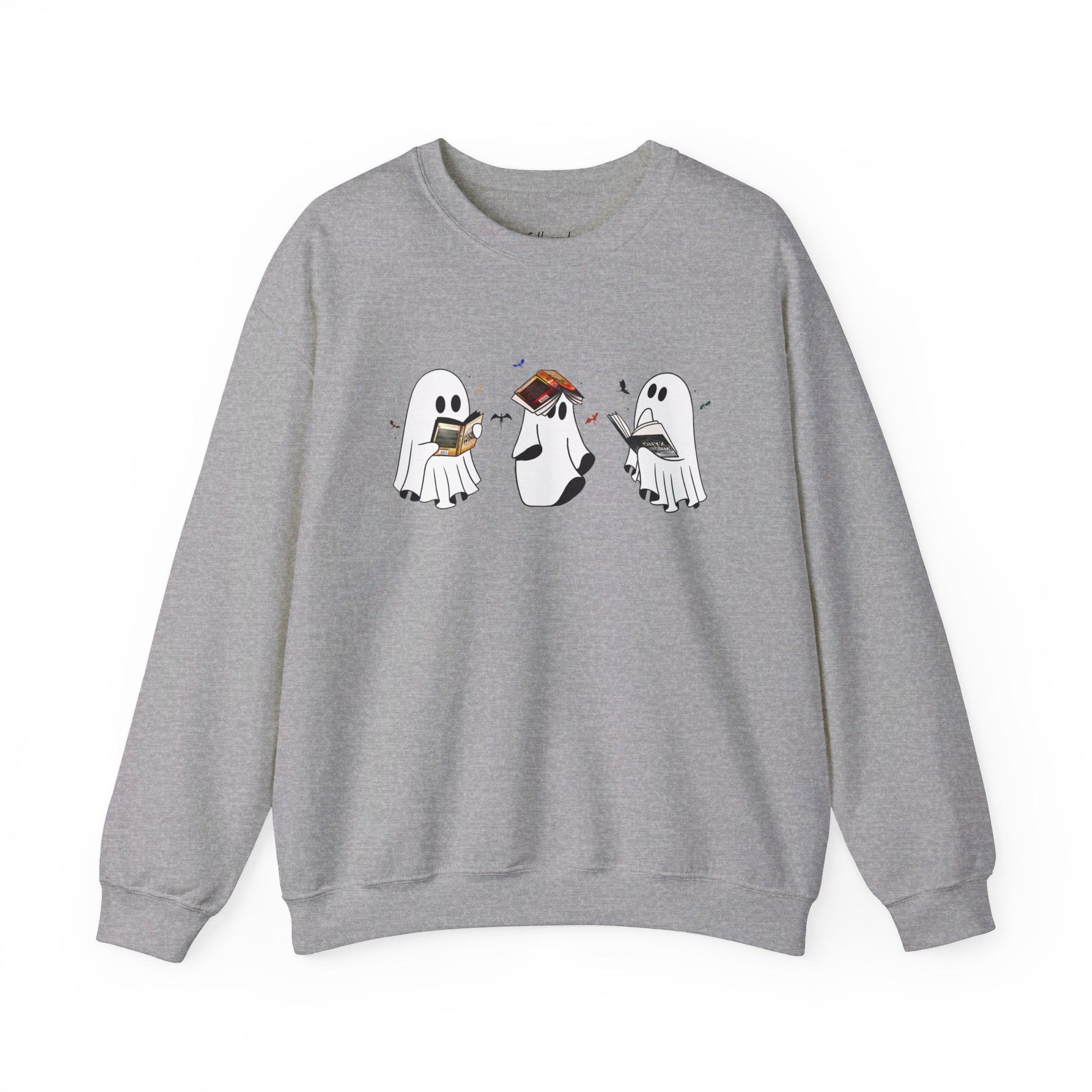 Ghost Reading Fourth Wing Crewneck Sweatshirt - Awfullynerdy.co