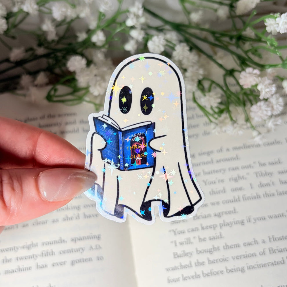 Ghost Reading TOG Sticker - Awfullynerdy.co – Awfullynerdy.co