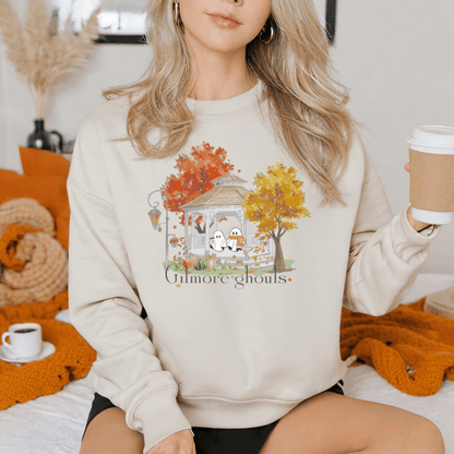 Gilmore Ghouls Heavy Blend™ Crewneck Sweatshirt - Gilmore Girls Inspired Sweater - Awfullynerdy.co