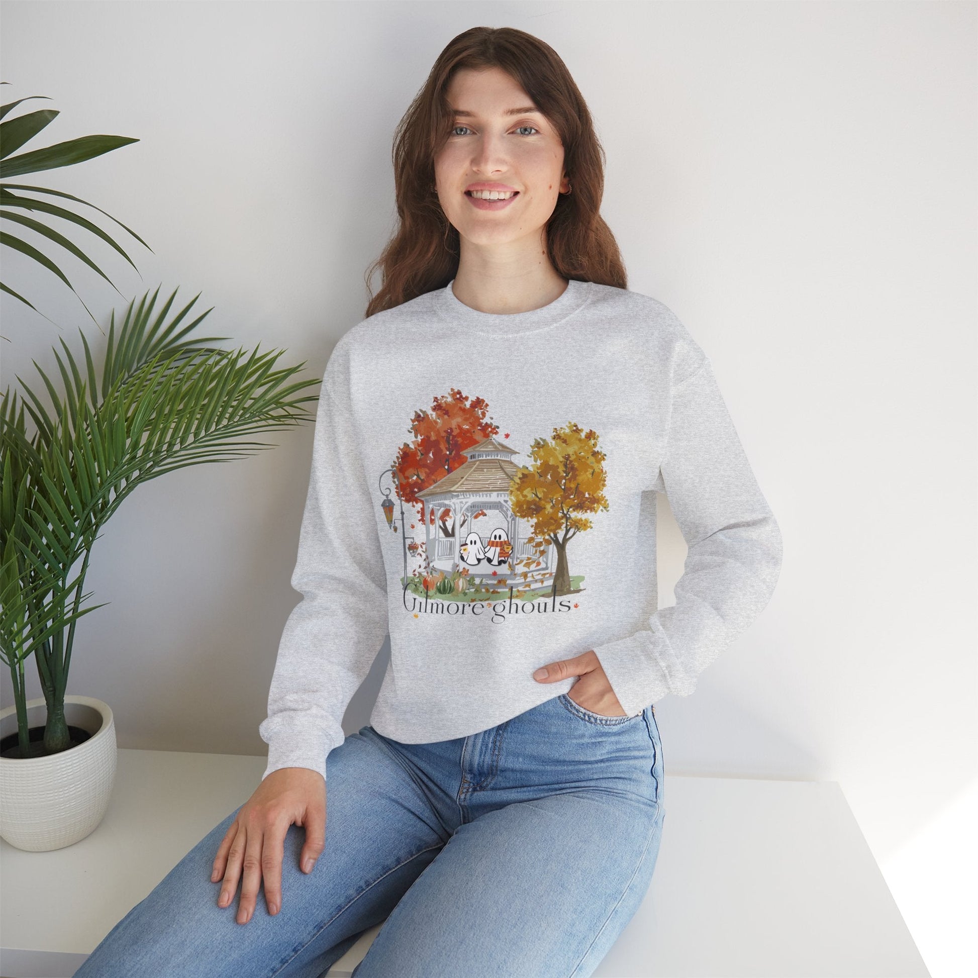 Gilmore Ghouls Heavy Blend™ Crewneck Sweatshirt - Gilmore Girls Inspired Sweater - Awfullynerdy.co