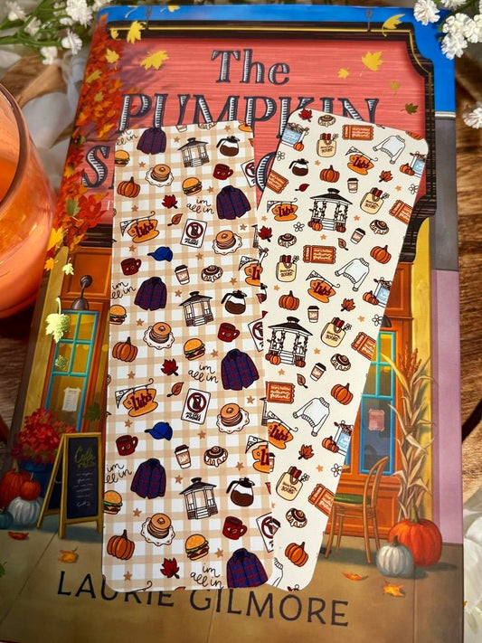 Gilmore Girls Autumn Dual - Sided Matte Cardstock Bookmark - Awfullynerdy.co