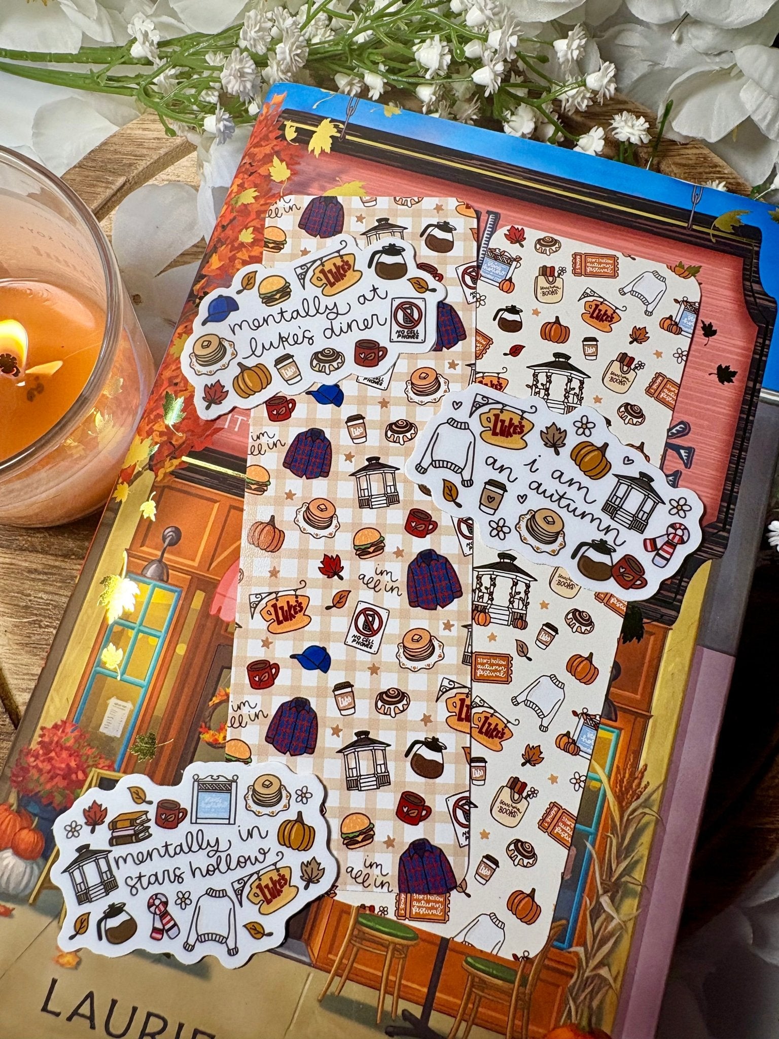 Gilmore Girls Autumn Dual - Sided Matte Cardstock Bookmark - Awfullynerdy.co