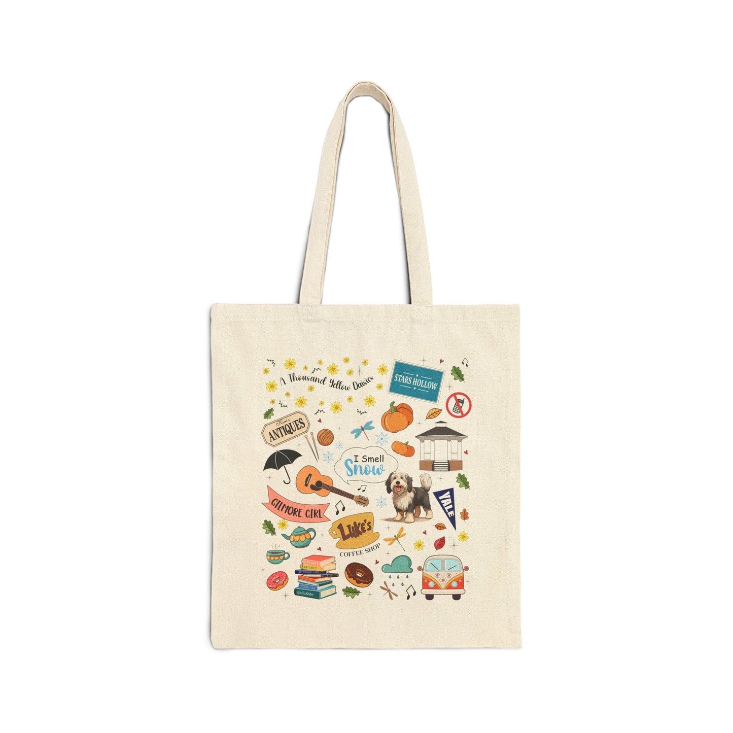 Gilmore Girls Collage Cotton Canvas Tote Bag - Awfullynerdy.co