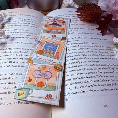 Gilmore Girls Fall Photos Bookmark - Pearl Matte Finish - Dual Sided - Awfullynerdy.co