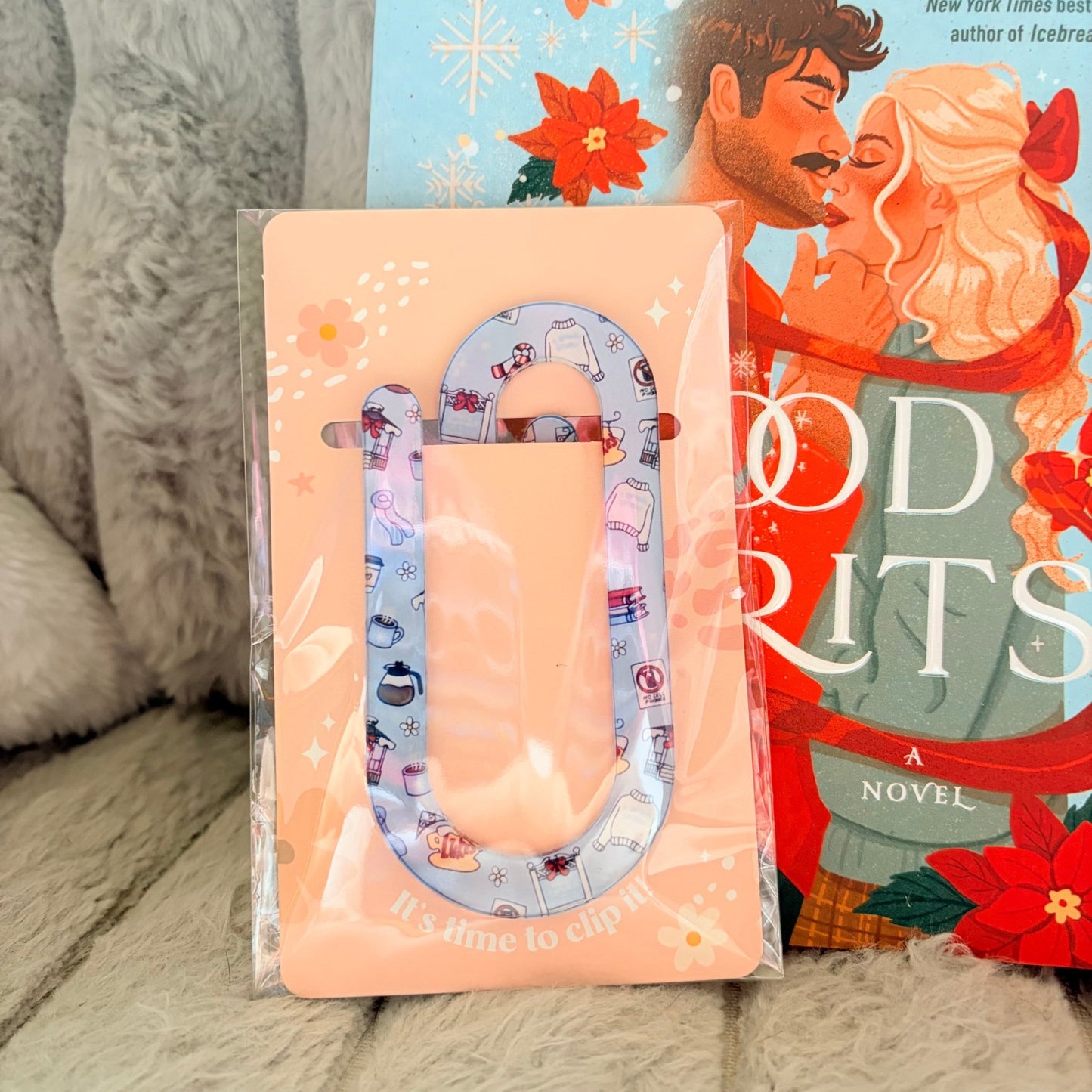 Gilmore Girls Winter Jumbo Acrylic Paperclip Sublimated Bookmark – Bookish Page Holder - Awfullynerdy.co