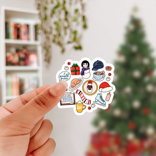 Gilmore Girls Winter Symbols Sticker - Awfullynerdy.co