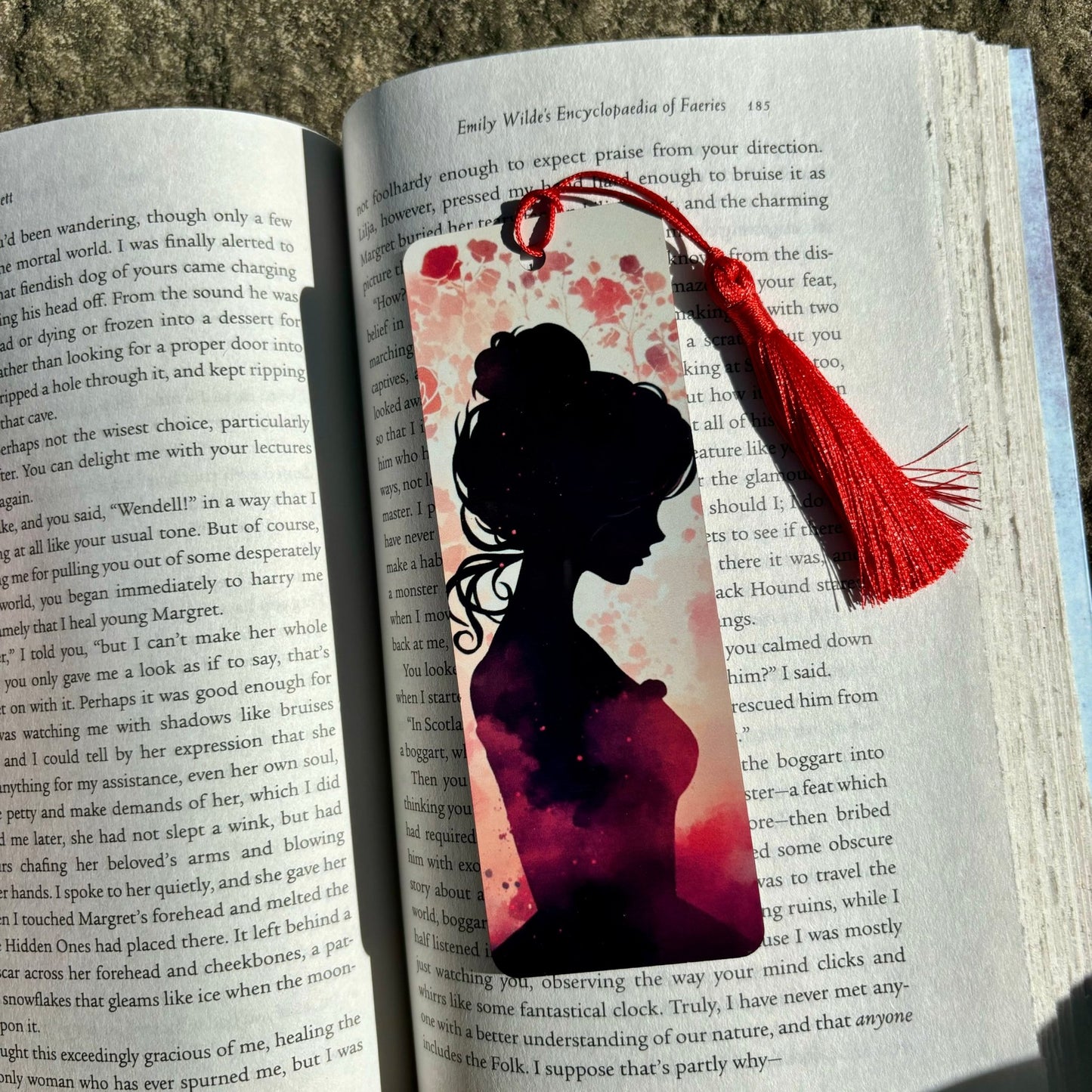 Girl Silhouette Metal Bookmark - Awfullynerdy.co