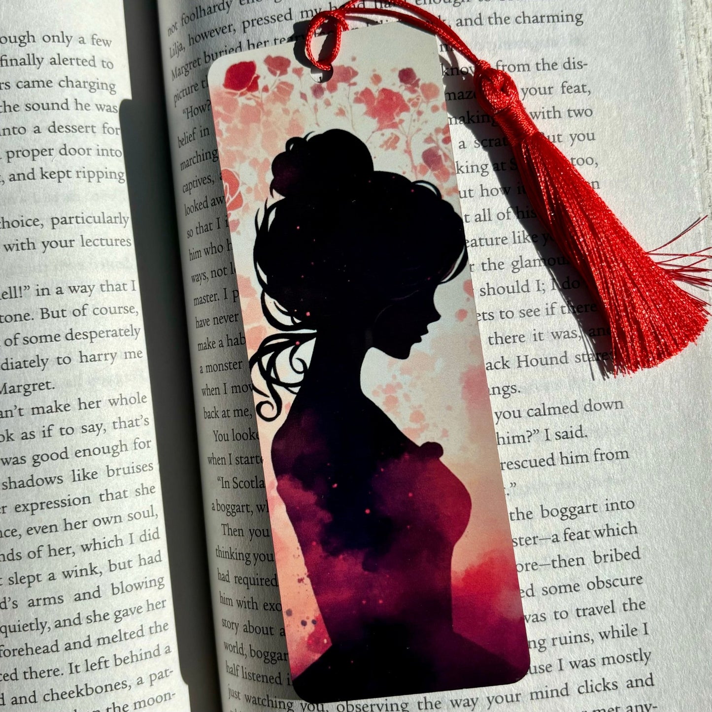 Girl Silhouette Metal Bookmark - Awfullynerdy.co