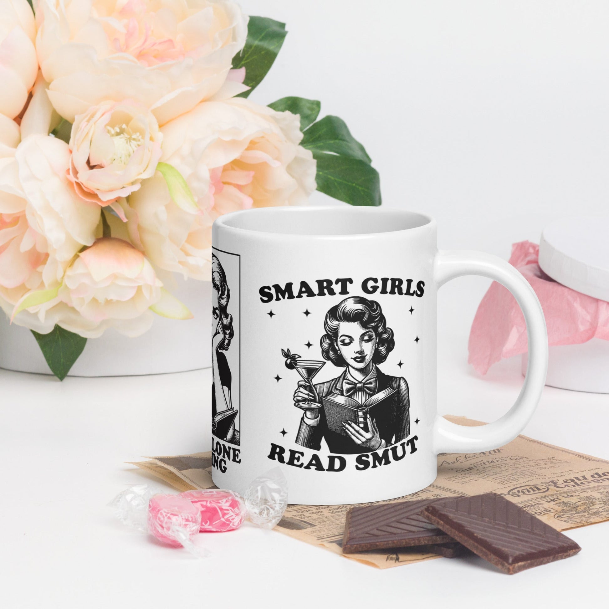 Girls Who Read Smut White Glossy Mug - Awfullynerdy.co