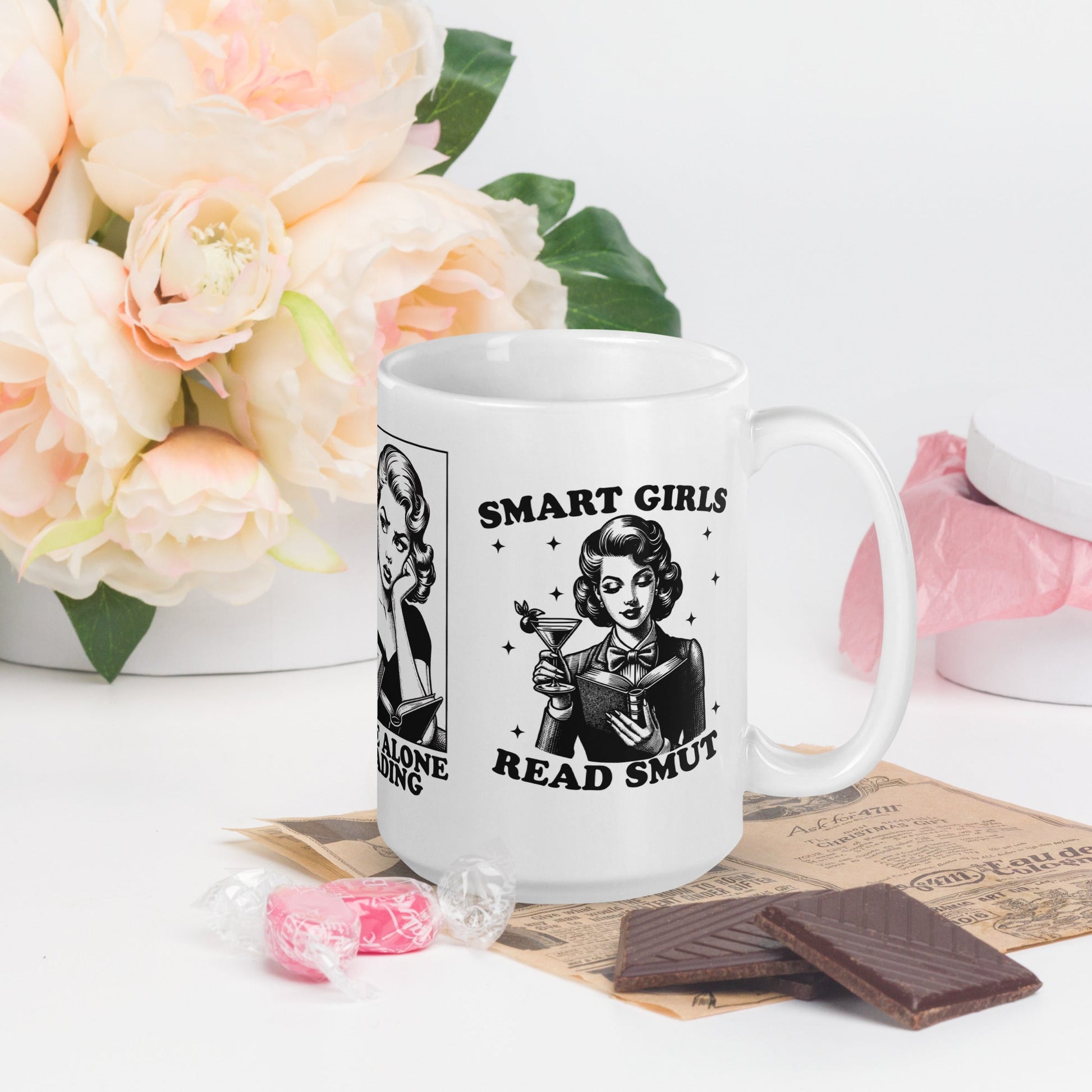 Girls Who Read Smut White Glossy Mug - Awfullynerdy.co