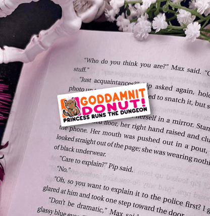 Goddamnit Donut! Laminated Sticker - Awfullynerdy.co