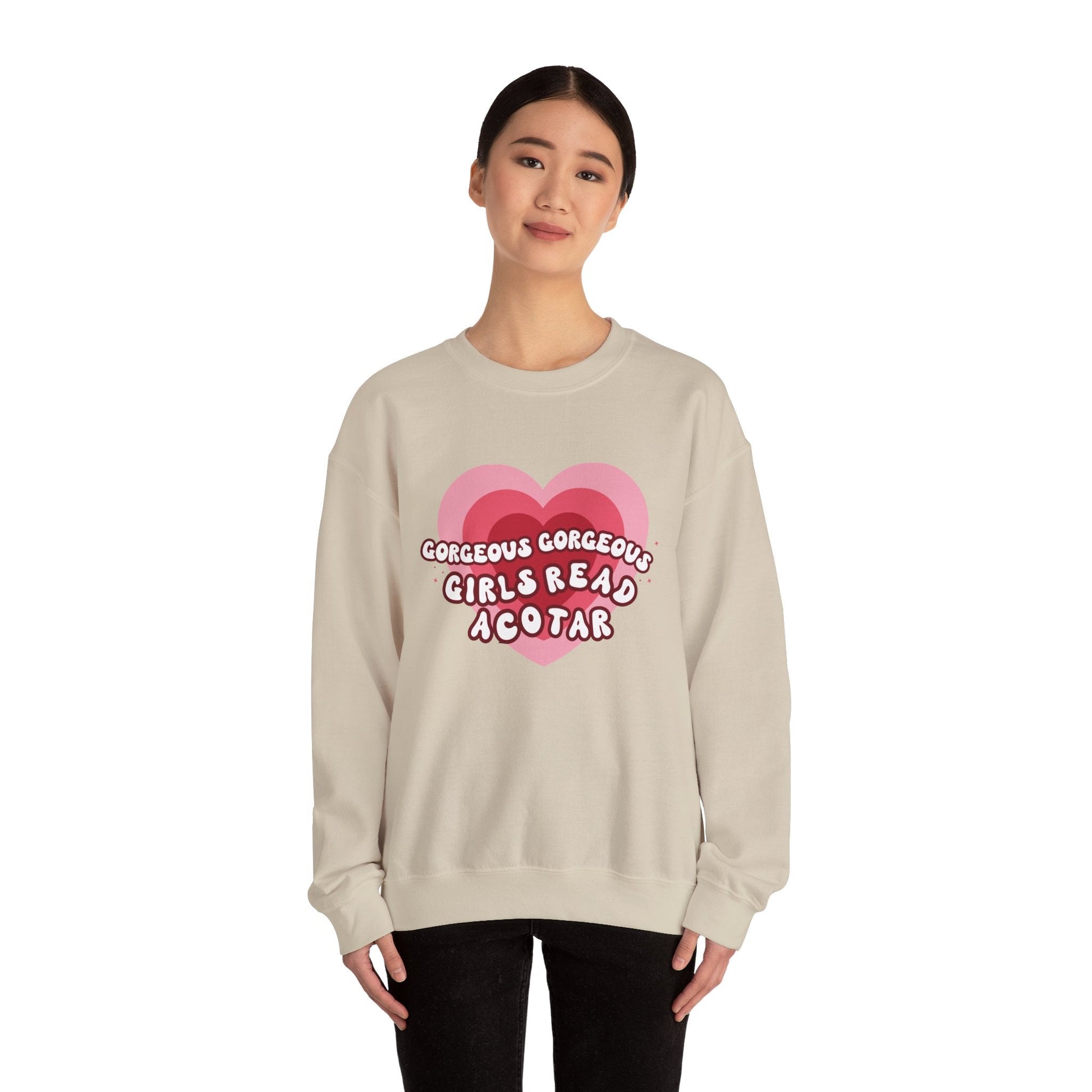 Gorgeous Gorgeous Girls Read ACOTAR Heavy Blend™ Crewneck Sweatshirt - Awfullynerdy.co