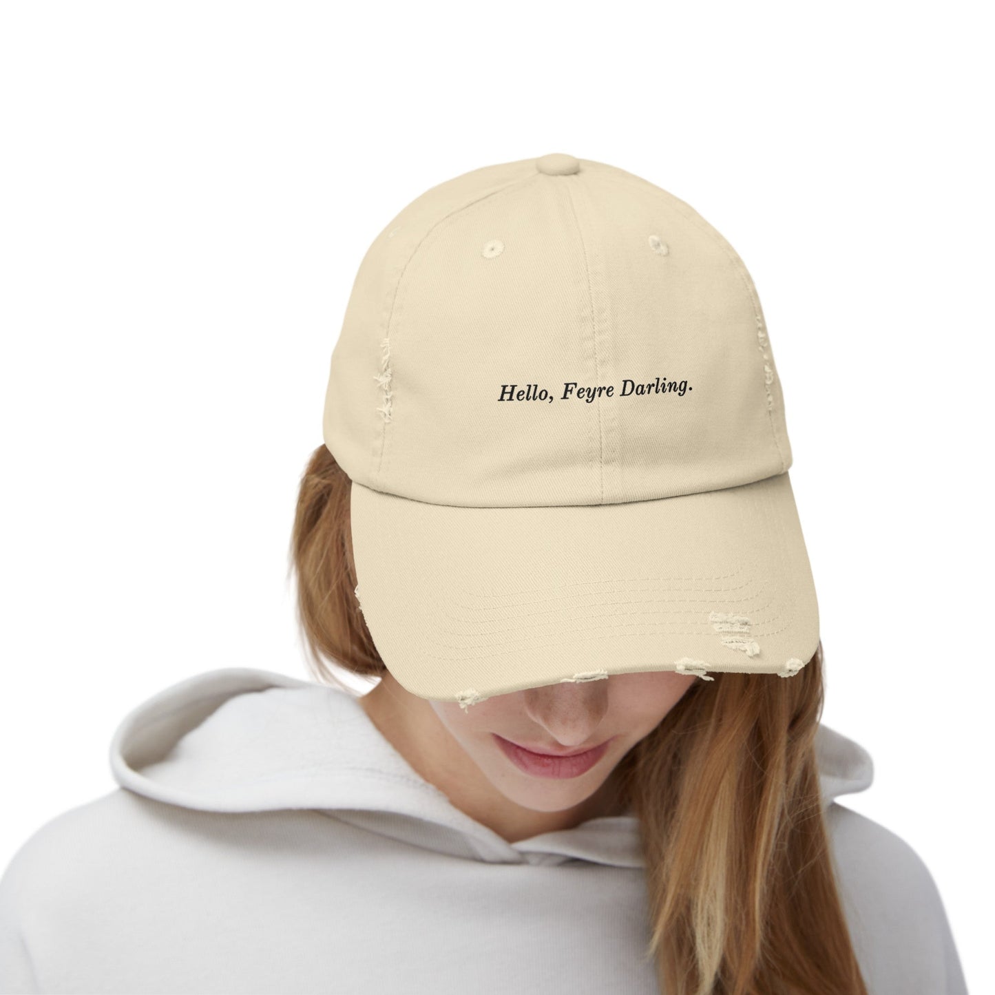 Hello, Feyre Darling Distressed Cap - Awfullynerdy.co