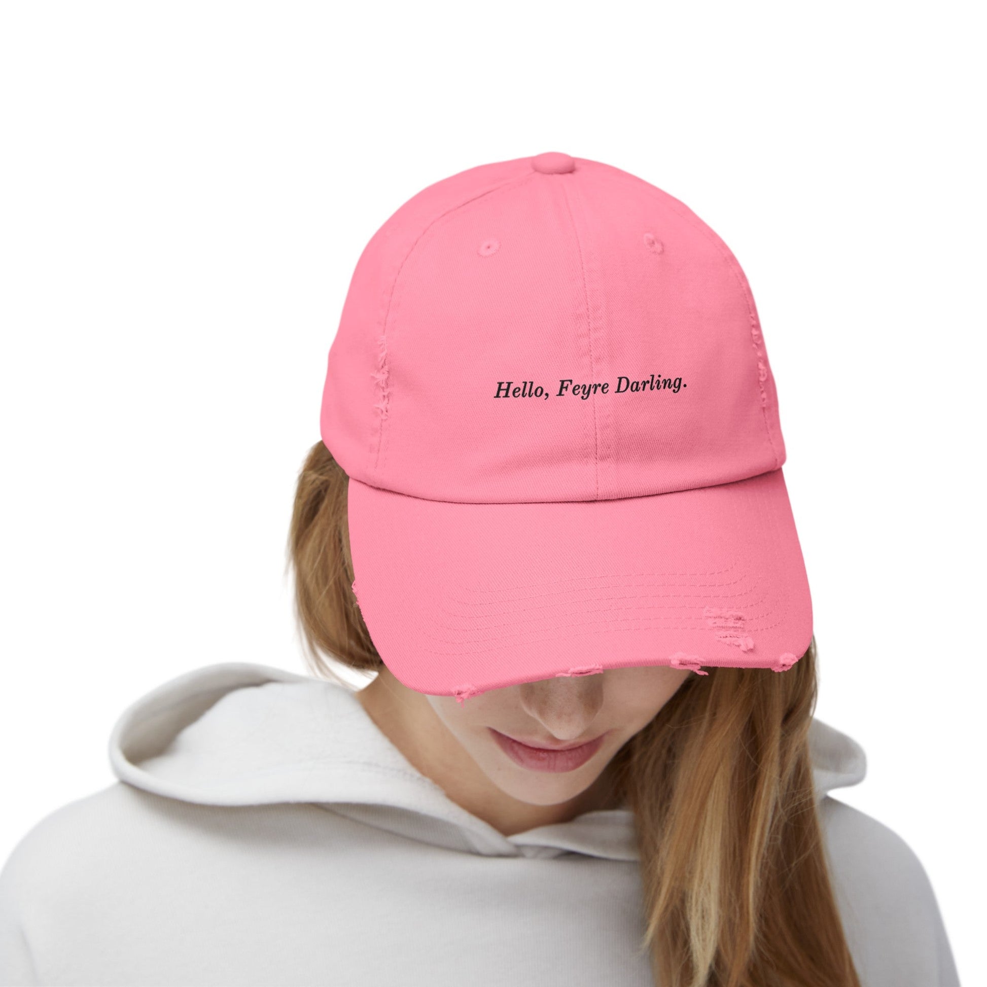 Hello, Feyre Darling Distressed Cap - Awfullynerdy.co