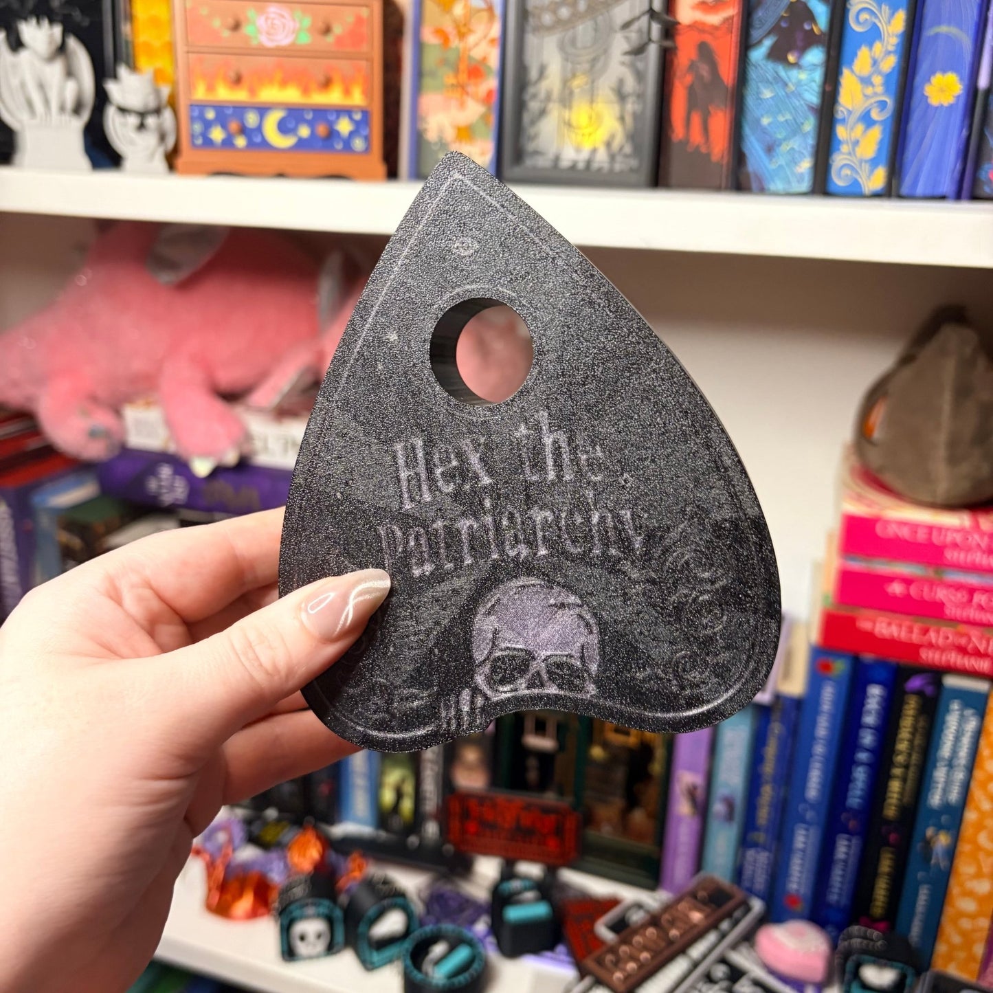 Hex the Patriarchy Light Up Book Nook - Awfullynerdy.co