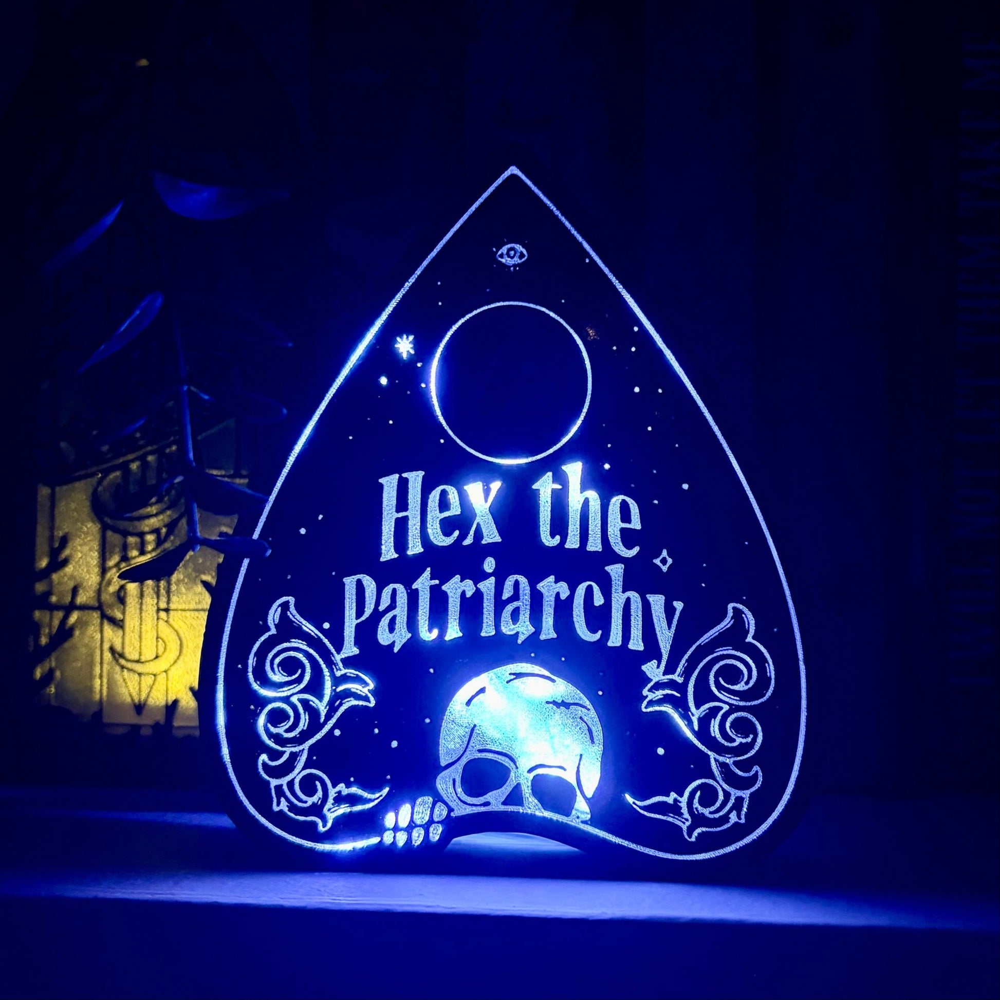 Hex the Patriarchy Light Up Book Nook - Awfullynerdy.co