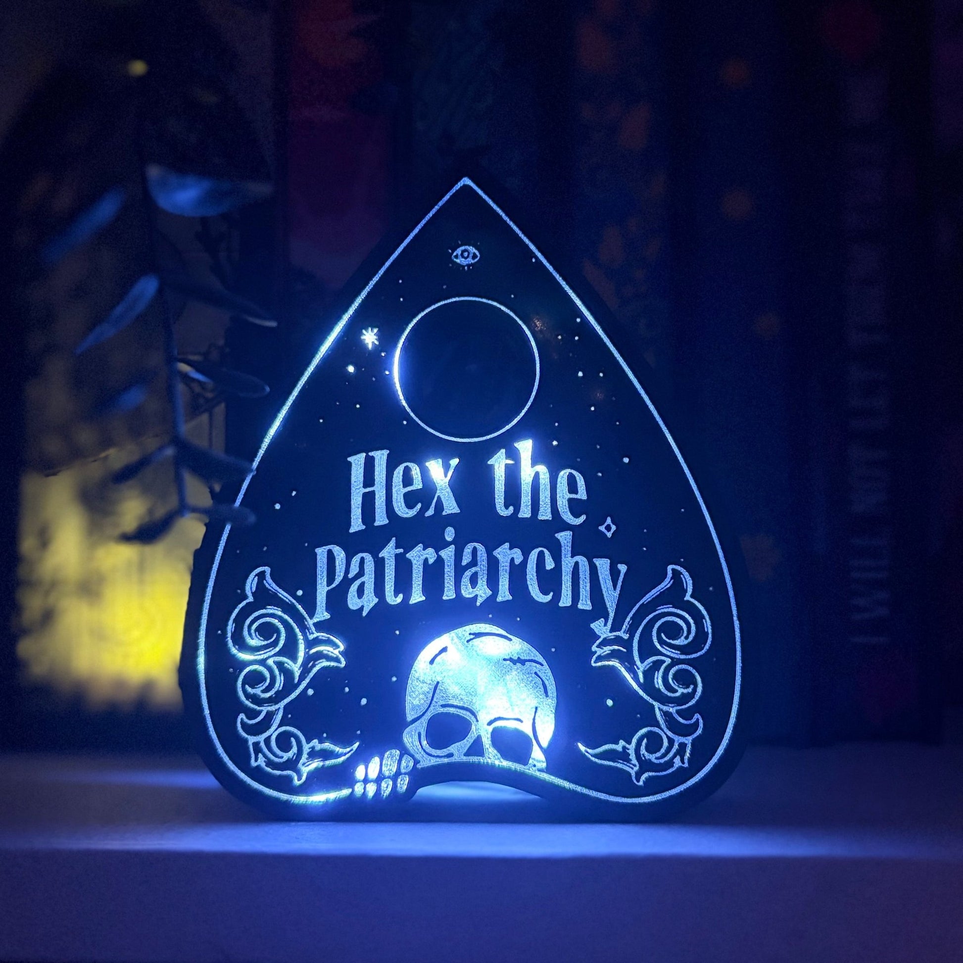 Hex the Patriarchy Light Up Book Nook - Awfullynerdy.co